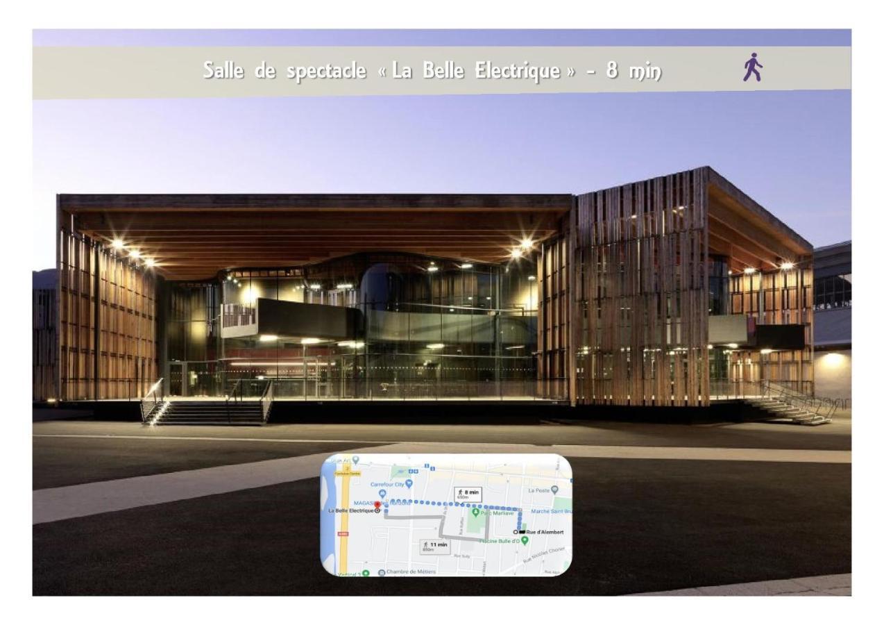 Le 62 - Spacieux T2 Avec Jardin, Parking & Tramway Grenoble Exterior foto